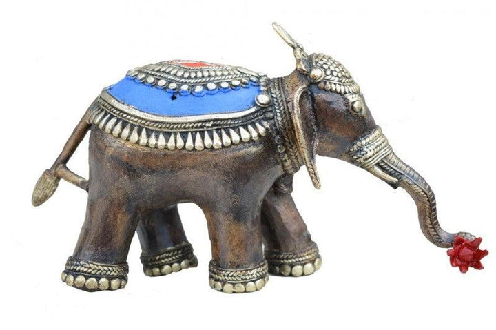 Animals craft titled 'Jumbo', 8x3x5 inches, by artist Bhansali Art on Brass