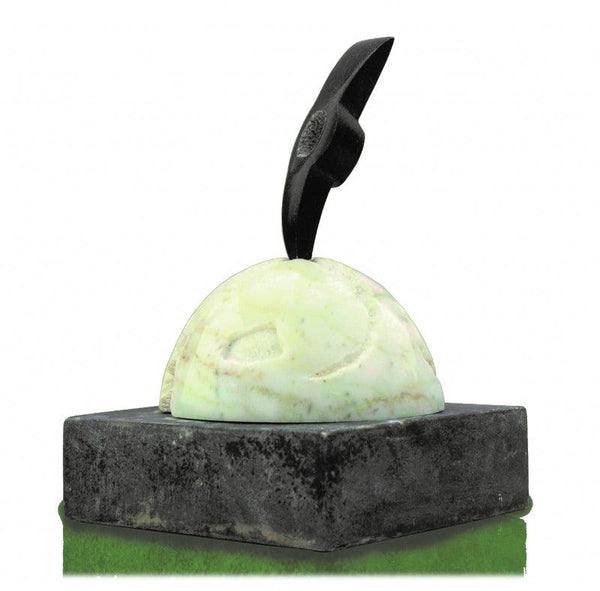 Abstract sculpture titled 'Killer', 8x18x8 inches, by artist Yogender Kumar on Stone