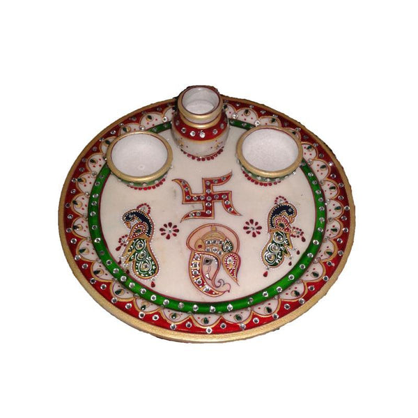 Lord Ganesha Pooja Thali With P by Ecraft India | ArtZolo.com