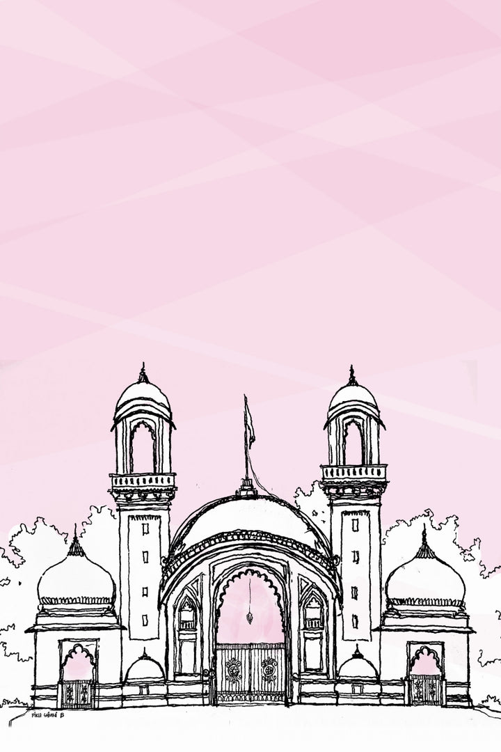 Print Digital Art titled 'Lukshmi Vilas Palace Gate Baroda', on Canvas by artist Shivani Pikle