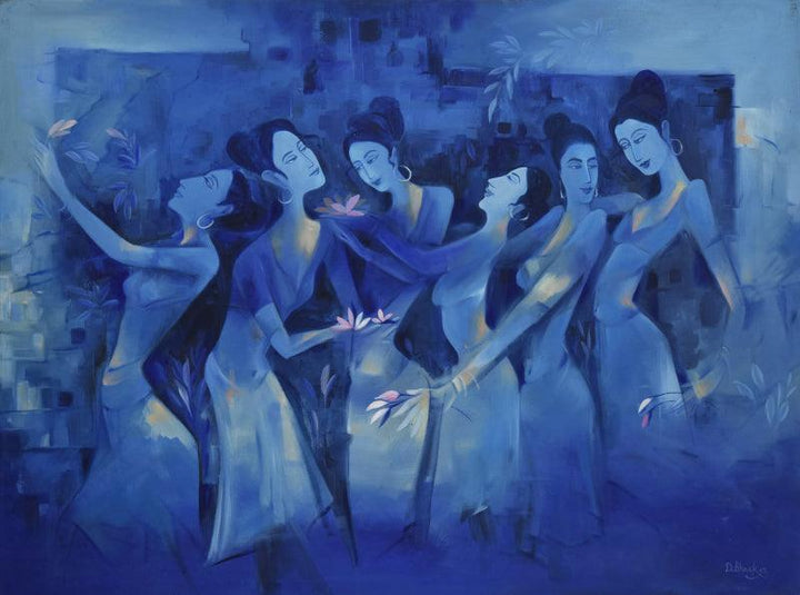 Figurative oil painting titled 'Maraasim', 48x36 inches, by artist Durshit Bhaskar on Canvas