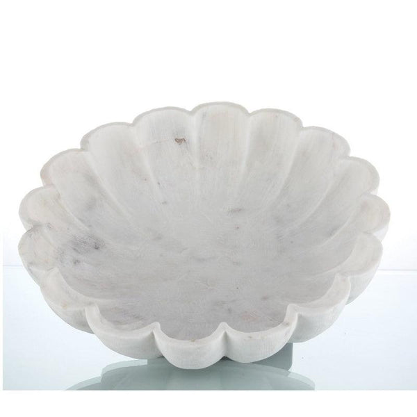 Lifestyle craft titled 'Marble decorative flower bowl', 6x6x3 inches, by artist Unknown on Marble