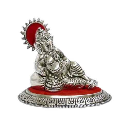 Religious craft titled 'Masand Ganesha', 7x5x2 inches, by artist Art Street on Metal