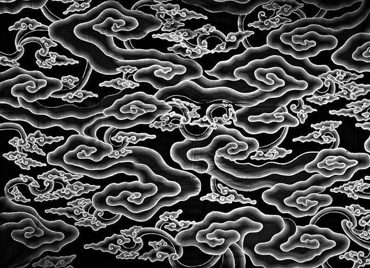 Abstract photography titled 'Mega Mendung batik motif', 11x16 inches, by artist Rahmat Nugroho on