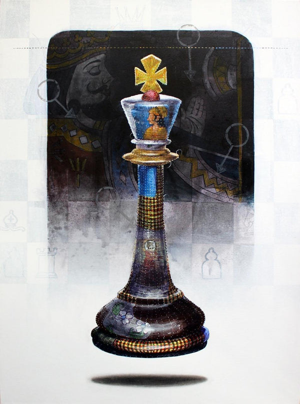 Still-life acrylic painting titled 'Memories 3', 40x30 inches, by artist Ramchandra Kharatmal on Canvas