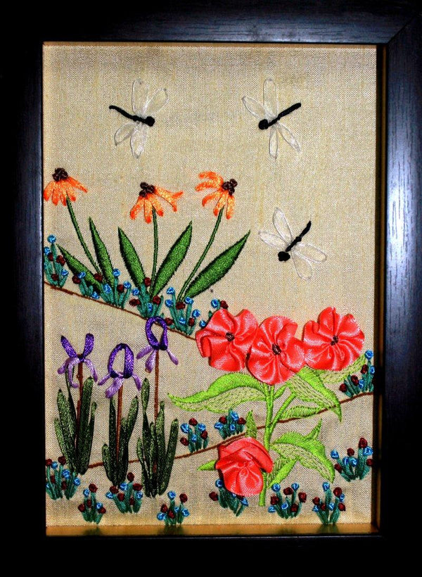 Nature mixed media titled 'MRF 2', 8x10 inches, by artist Mohna Paranjape on Cloth