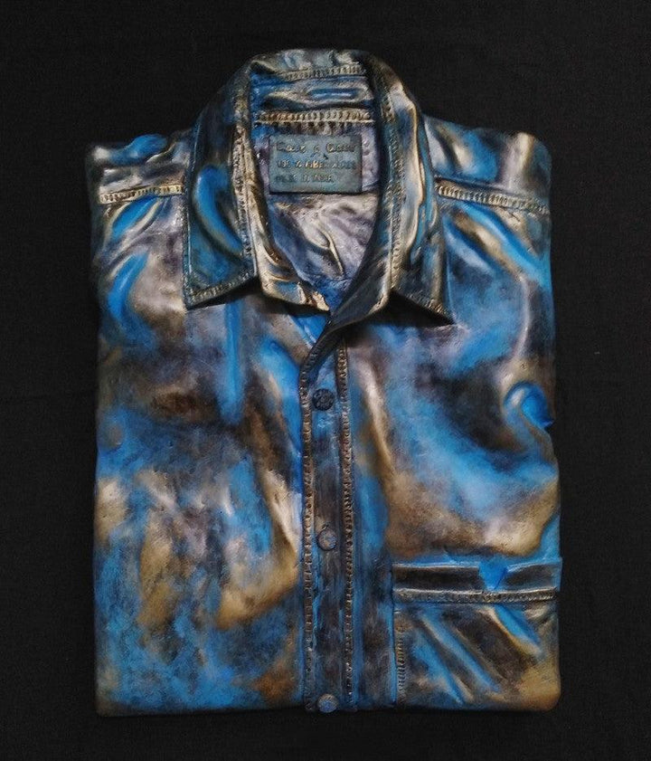 Still-life sculpture titled 'My Brother Shirt', 32x20x5 inches, by artist Akhilesh Gaur on Fiberglass, Bronze