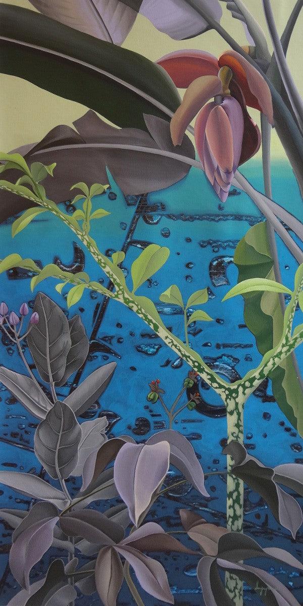 Nature acrylic painting titled 'Opera of nature', 48x24 inches, by artist Sanjay Kumar Biswal on Canvas