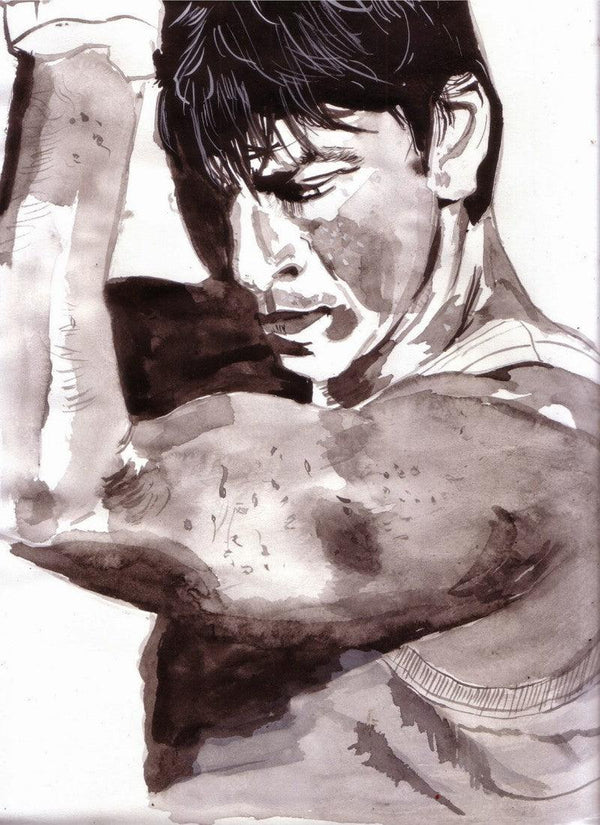 Portrait watercolor painting titled 'Passion determines everything', 12x17 inches, by artist Saurabh Turakhia on Paper