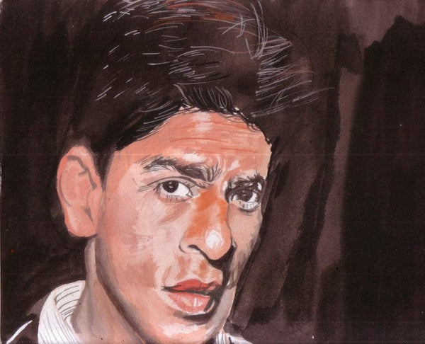 Portrait watercolor painting titled 'Passion Is Everything', 12x17 inches, by artist Saurabh Turakhia on Paper