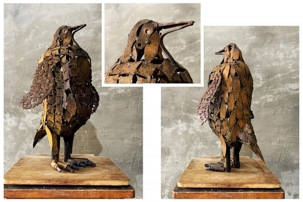 Animals sculpture titled 'Penguin', 19x14x10 inches, by artist Vinit Barot on Mixedmedia