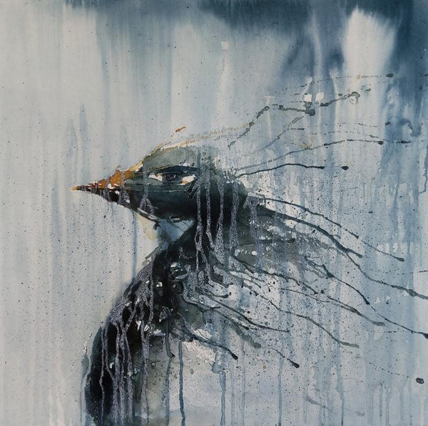 Animals acrylic painting titled 'Rain', 24x24 inches, by artist Sonam Sikarwar on Canvas