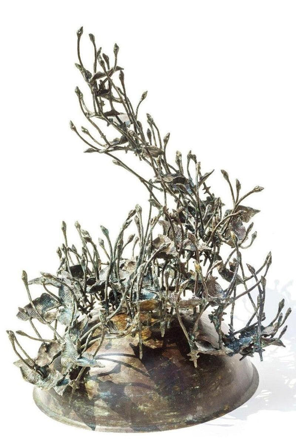 Nature sculpture titled 'Rhythm 3', 23x20x18 inches, by artist Mrinal Kanti on Bronze