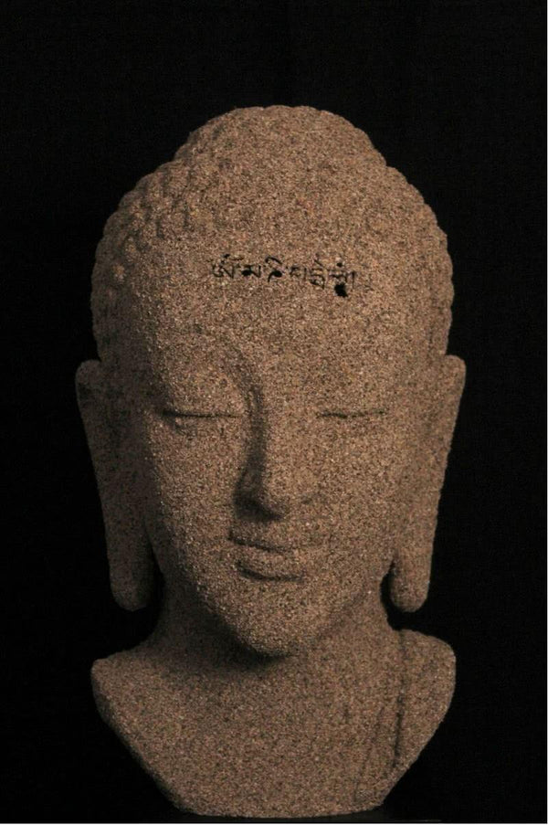 Figurative sculpture titled 'Sand Buddha', 44x20x18 inches, by artist Sagar Rampure on Fiberglass