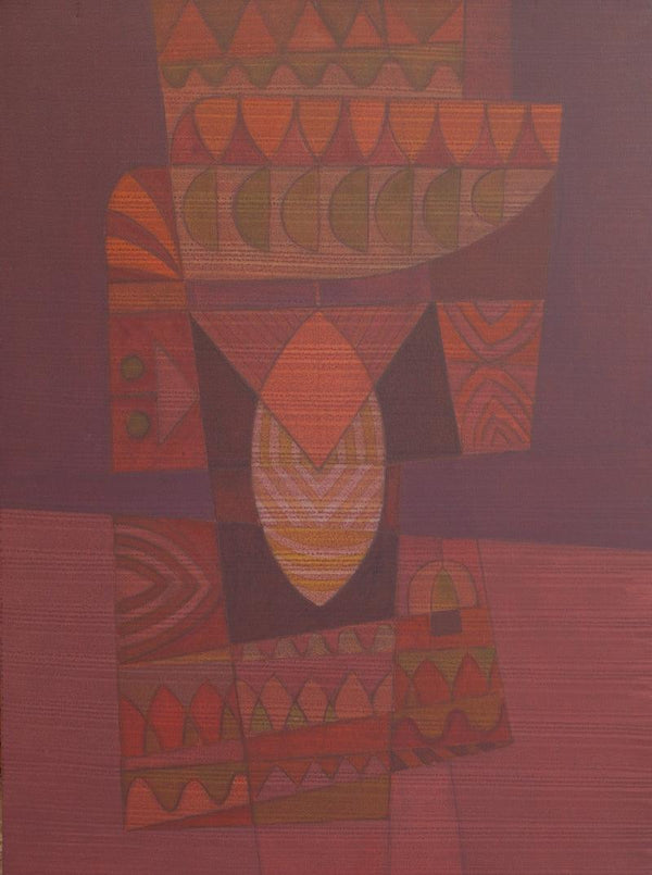 Abstract acrylic painting titled 'Song Of Life 1', 48x36 inches, by artist Digambar Gawali on Canvas