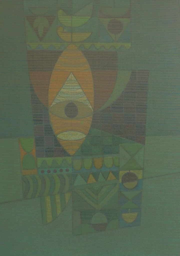 Abstract acrylic painting titled 'Song Of Life', 48x36 inches, by artist Digambar Gawali on Canvas