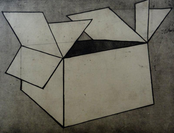 contemporary printmaking titled 'Stage 1', 22x30 inches, by artist Kavita Shah on Paper