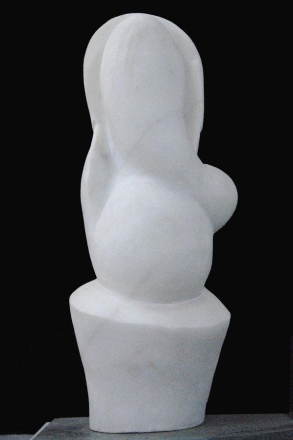 Abstract sculpture titled 'Stone', 12x14x10 inches, by artist GOPAL PRASAD MANDAL on stone