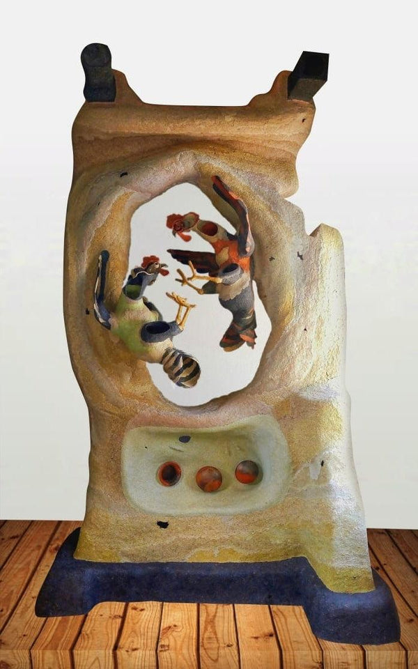 Animals sculpture titled 'The Cockpit', 84x60x36 inches, by artist Vivek Das on Mixedmedia