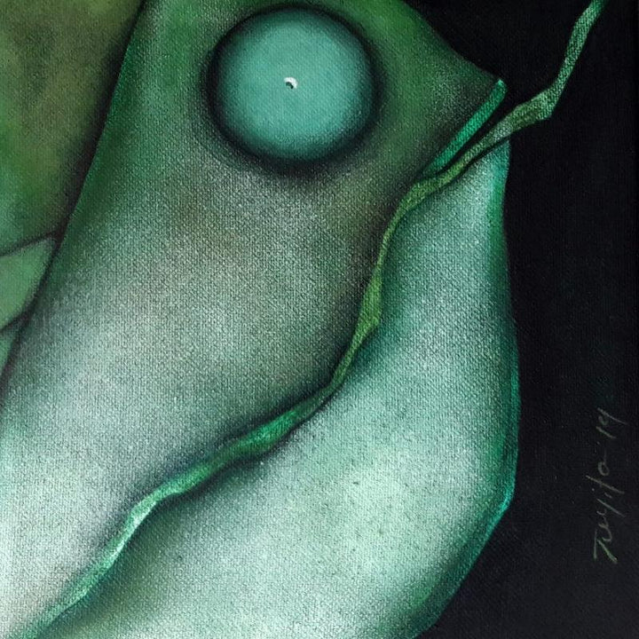 Animals acrylic painting titled 'The Fish 1', 10x9 inches, by artist Jayita Borthakur on Canvas