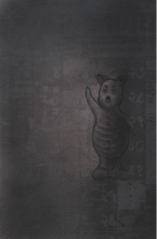 Toys charcoal drawing titled 'Toy 2', 18x24 inches, by artist Deepak Sinkar on Paper