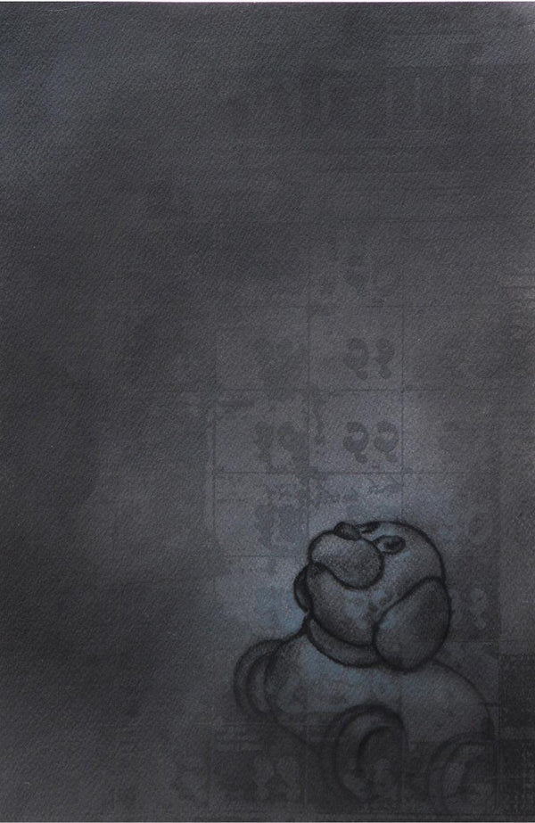 Toys mixed media drawing titled 'Toy 4', 18x24 inches, by artist Deepak Sinkar on Paper