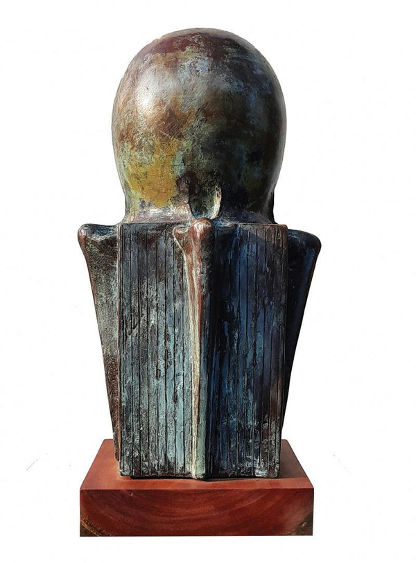 Still-life sculpture titled 'Trophy', 16x9x9 inches, by artist Rakesh Sadhak on Metal