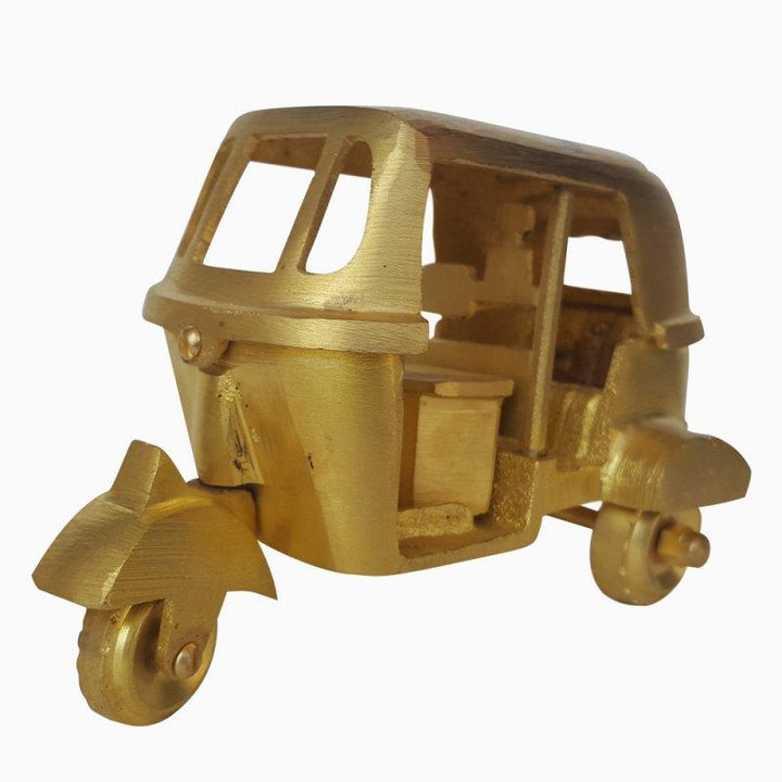 Lifestyle craft titled 'Tut Tuk Miniature', 4x5x3 inches, by artist De Kulture Works on Brass