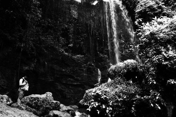 Nature photography titled 'Under Waterfall', 11x17 inches, by artist Rahmat Nugroho on