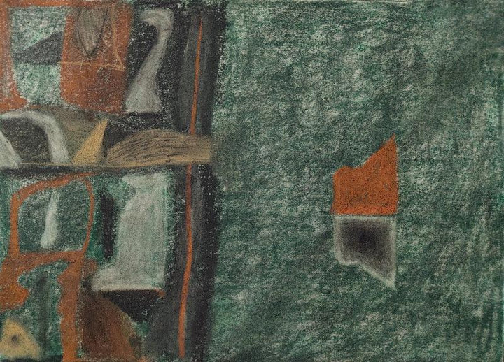 Abstract soft pastel drawing titled 'Untited 2', 11x14 inches, by artist Chaitanya Dalvi on Paper