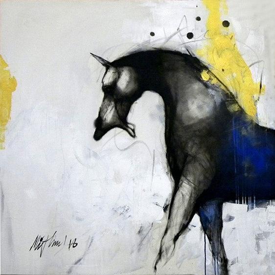 Animals acrylic painting titled 'Untittled 2', 48x48 inches, by artist Mithun Dutta on Canvas