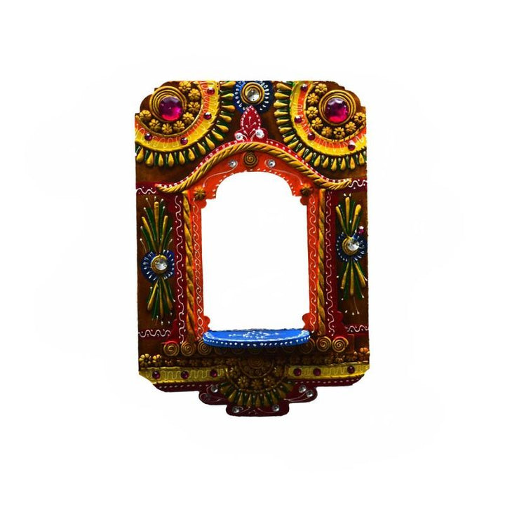 Lifestyle craft titled 'Wall Hanging Kundan Mandir(Temple)', 11x8x4 inches, by artist E Craft on Paper