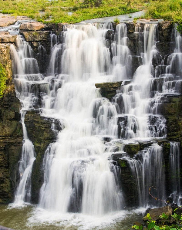 Nature photography titled 'Waterfalls', 14x11 inches, by artist Sawant Tandle on