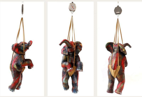 Animals sculpture titled 'Weight Of Happiness', 58x27x24 inches, by artist Nishchay Thakur on Mixedmedia